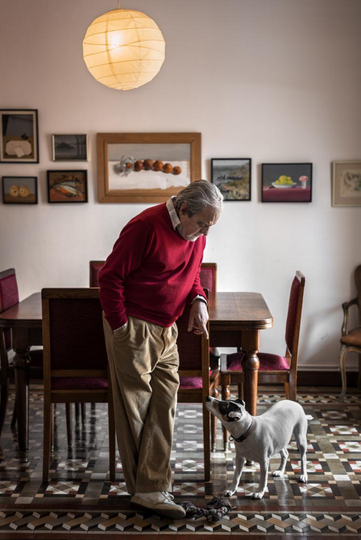 Fotografía de Sofia Moro para Nthephoto. El escritor Juan Marsé en su casa de Barcelona