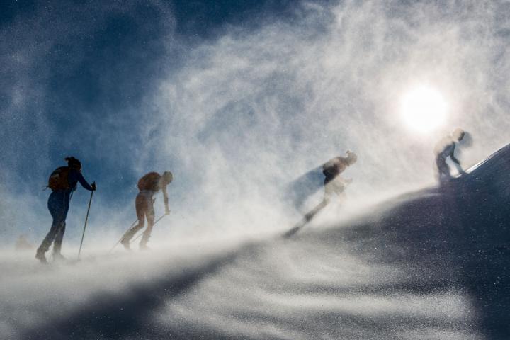 Fotografía de JOSEP M MONTANER para Nthephoto. Foto ganadora de un accesit  en Foto Nikon 2015 en el apartado de deportes. Campeonato de mundo de esquí de montaña en Andorrao